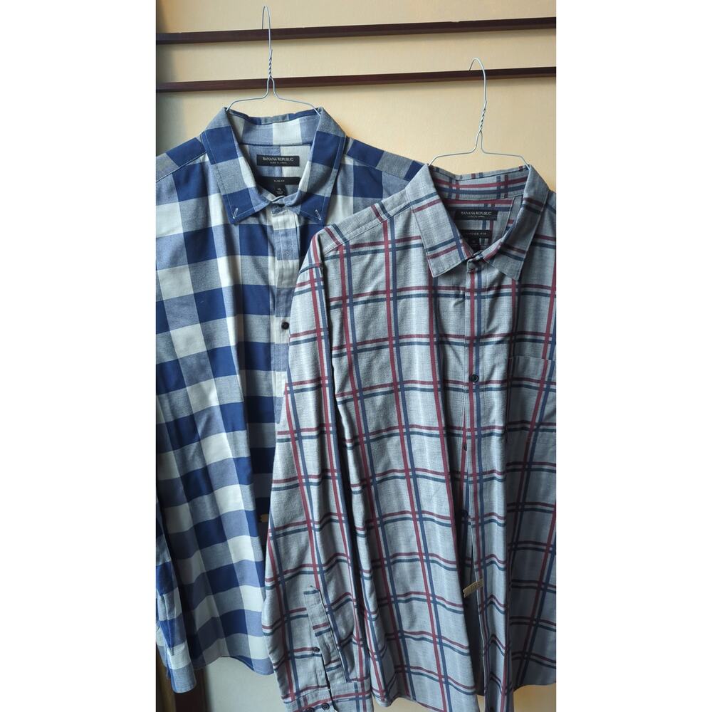 Banana Republic Luxe Fannel Slim fit & Camden fit shirts  BOTH